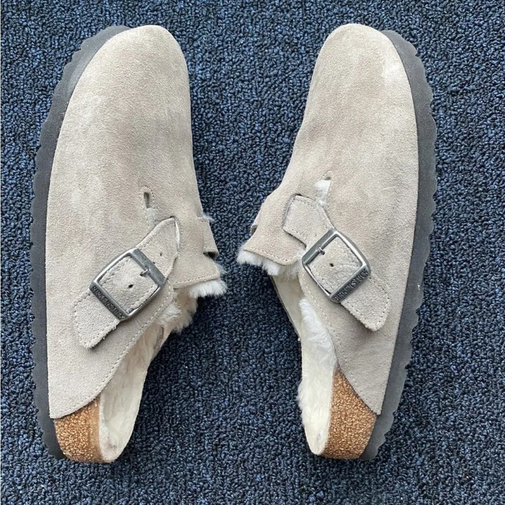 Birkenstock Shearling Suede Size 38